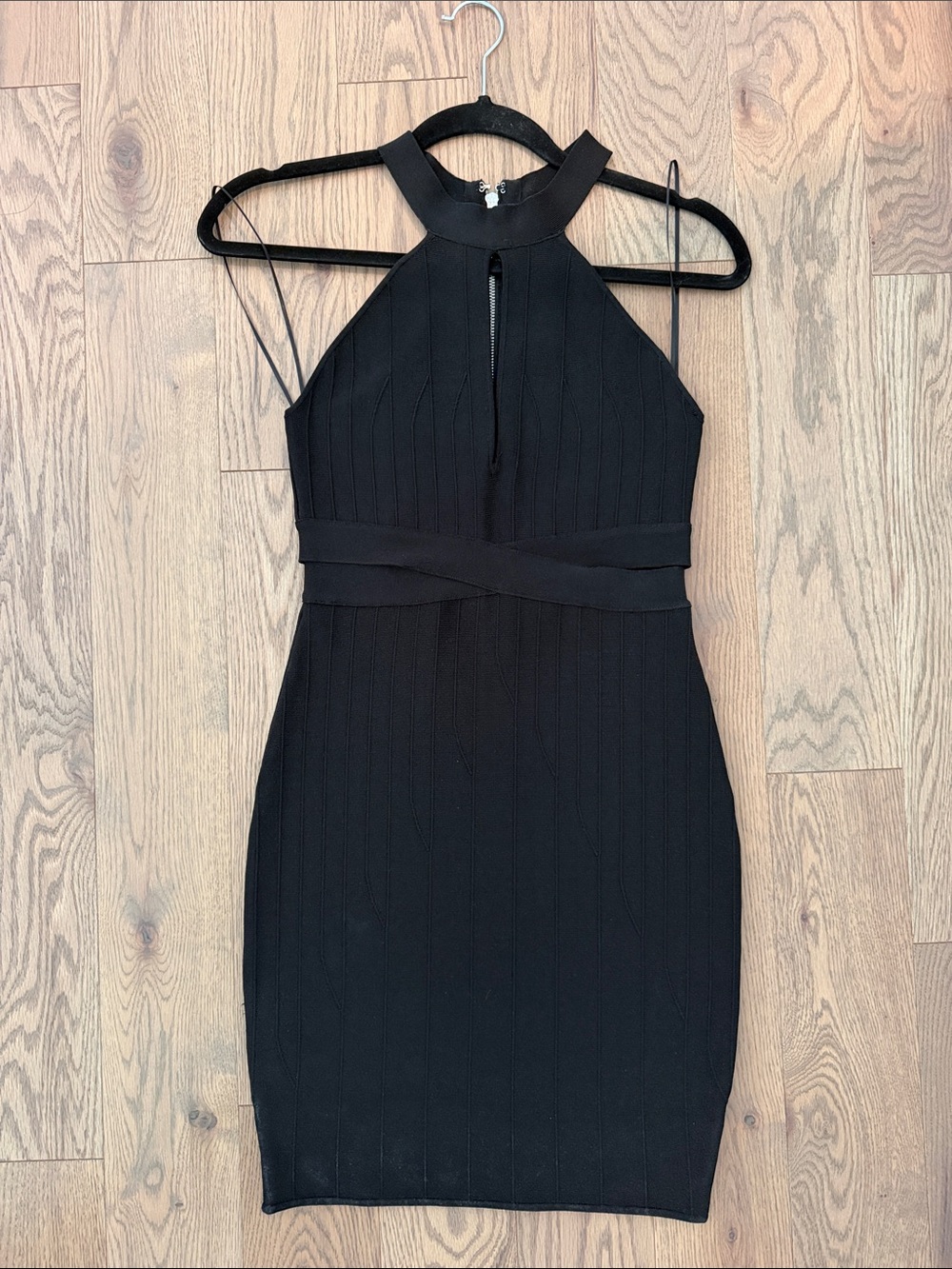 Guess Black Mini Bodycon Dress